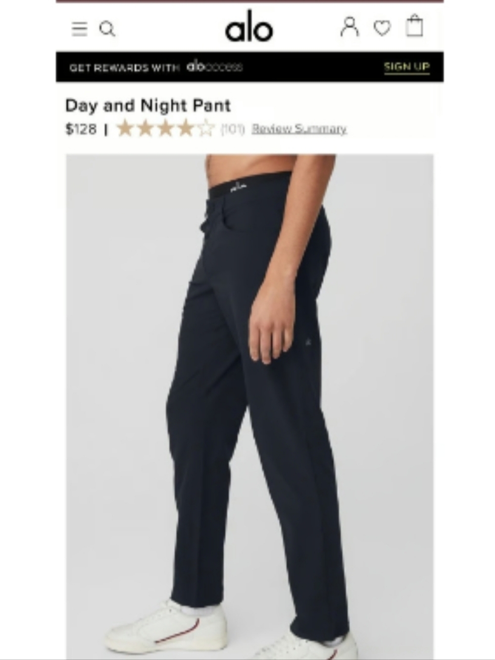 Alo Yoga Day and Night Black Pant 34* Sz 33L